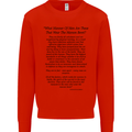 The Parachute Regiment Charter 1 2 3 4 Para Mens Sweatshirt Jumper Bright Red