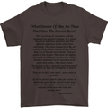 The Parachute Regiment Charter 1 2 3 4 Para Mens T-Shirt Cotton Gildan Dark Chocolate
