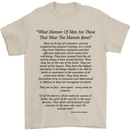 The Parachute Regiment Charter 1 2 3 4 Para Mens T-Shirt Cotton Gildan Sand