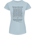 The Parachute Regiment Charter 1 2 3 4 Para Womens Petite Cut T-Shirt Light Blue