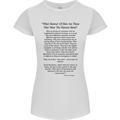 The Parachute Regiment Charter 1 2 3 4 Para Womens Petite Cut T-Shirt White