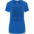 The Parachute Regiment Charter 1 2 3 4 Para Womens Wider Cut T-Shirt Royal Blue