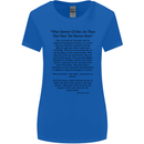 The Parachute Regiment Charter 1 2 3 4 Para Womens Wider Cut T-Shirt Royal Blue