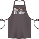 The Pot Father Funny Weed Drugs Cannabis Cotton Apron 100% Organic Dark Grey