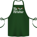 The Pot Father Funny Weed Drugs Cannabis Cotton Apron 100% Organic Forest Green