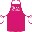 The Pot Father Funny Weed Drugs Cannabis Cotton Apron 100% Organic Pink