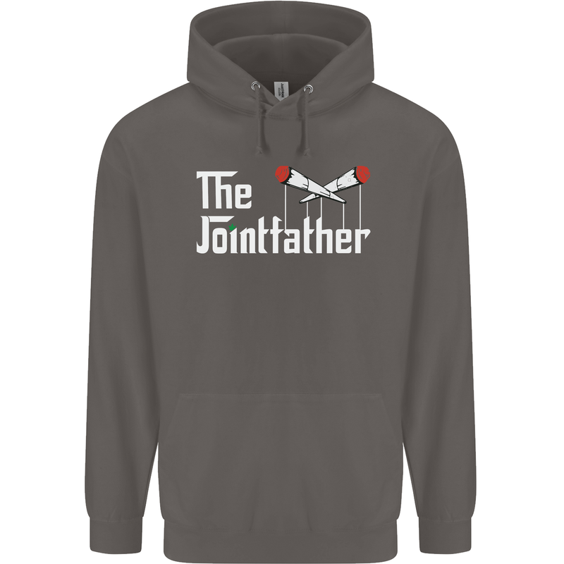 The Pot Father Funny Weed Drugs Cannabis Mens 80% Cotton Hoodie Charcoal