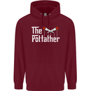 The Pot Father Funny Weed Drugs Cannabis Mens 80% Cotton Hoodie Maroon