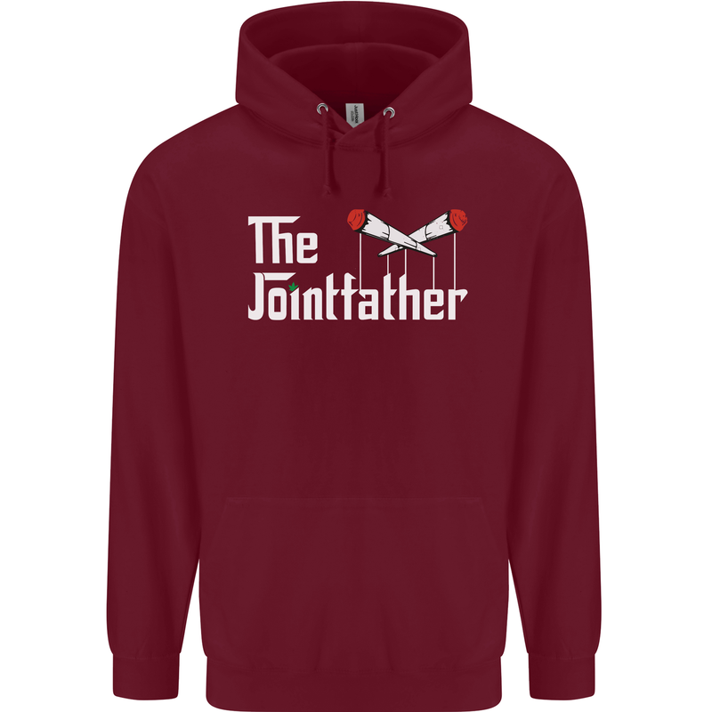 The Pot Father Funny Weed Drugs Cannabis Mens 80% Cotton Hoodie Maroon