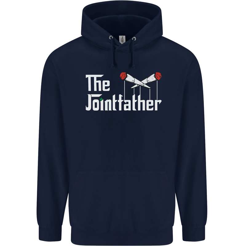 The Pot Father Funny Weed Drugs Cannabis Mens 80% Cotton Hoodie Navy Blue