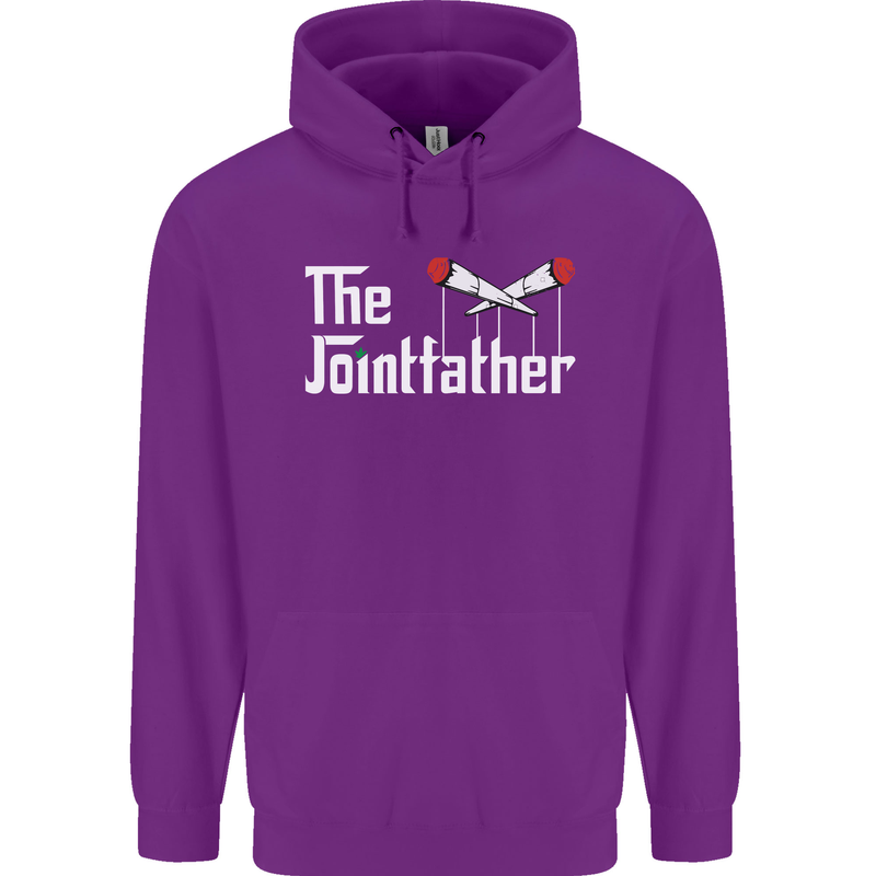 The Pot Father Funny Weed Drugs Cannabis Mens 80% Cotton Hoodie Purple