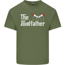 The Pot Father Funny Weed Drugs Cannabis Mens Cotton T-Shirt Tee Top Military Green
