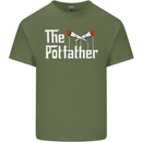 The Pot Father Funny Weed Drugs Cannabis Mens Cotton T-Shirt Tee Top Military Green