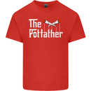 The Pot Father Funny Weed Drugs Cannabis Mens Cotton T-Shirt Tee Top Red