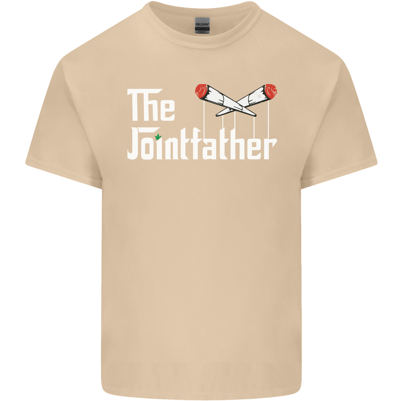 The Pot Father Funny Weed Drugs Cannabis Mens Cotton T-Shirt Tee Top Sand