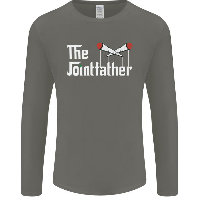 The Pot Father Funny Weed Drugs Cannabis Mens Long Sleeve T-Shirt Charcoal