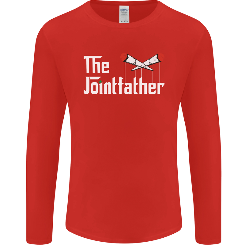 The Pot Father Funny Weed Drugs Cannabis Mens Long Sleeve T-Shirt Red