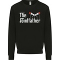 The Pot Father Funny Weed Drugs Cannabis Mens Sweatshirt Jumper Black
