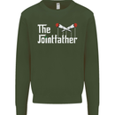 The Pot Father Funny Weed Drugs Cannabis Mens Sweatshirt Jumper Forest Green
