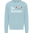 The Pot Father Funny Weed Drugs Cannabis Mens Sweatshirt Jumper Light Blue