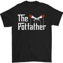 The Pot Father Funny Weed Drugs Cannabis Mens T-Shirt Cotton Gildan Black