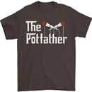 The Pot Father Funny Weed Drugs Cannabis Mens T-Shirt Cotton Gildan Dark Chocolate