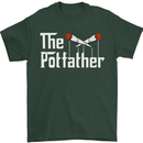 The Pot Father Funny Weed Drugs Cannabis Mens T-Shirt Cotton Gildan Forest Green