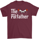 The Pot Father Funny Weed Drugs Cannabis Mens T-Shirt Cotton Gildan Maroon
