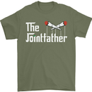 The Pot Father Funny Weed Drugs Cannabis Mens T-Shirt Cotton Gildan Military Green