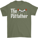 The Pot Father Funny Weed Drugs Cannabis Mens T-Shirt Cotton Gildan Military Green