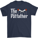 The Pot Father Funny Weed Drugs Cannabis Mens T-Shirt Cotton Gildan Navy Blue