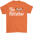 The Pot Father Funny Weed Drugs Cannabis Mens T-Shirt Cotton Gildan Orange