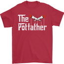 The Pot Father Funny Weed Drugs Cannabis Mens T-Shirt Cotton Gildan Red