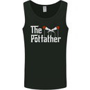 The Pot Father Funny Weed Drugs Cannabis Mens Vest Tank Top Black