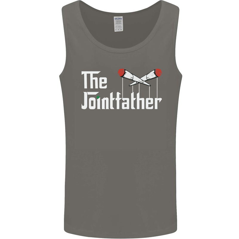 The Pot Father Funny Weed Drugs Cannabis Mens Vest Tank Top Charcoal