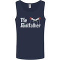 The Pot Father Funny Weed Drugs Cannabis Mens Vest Tank Top Navy Blue
