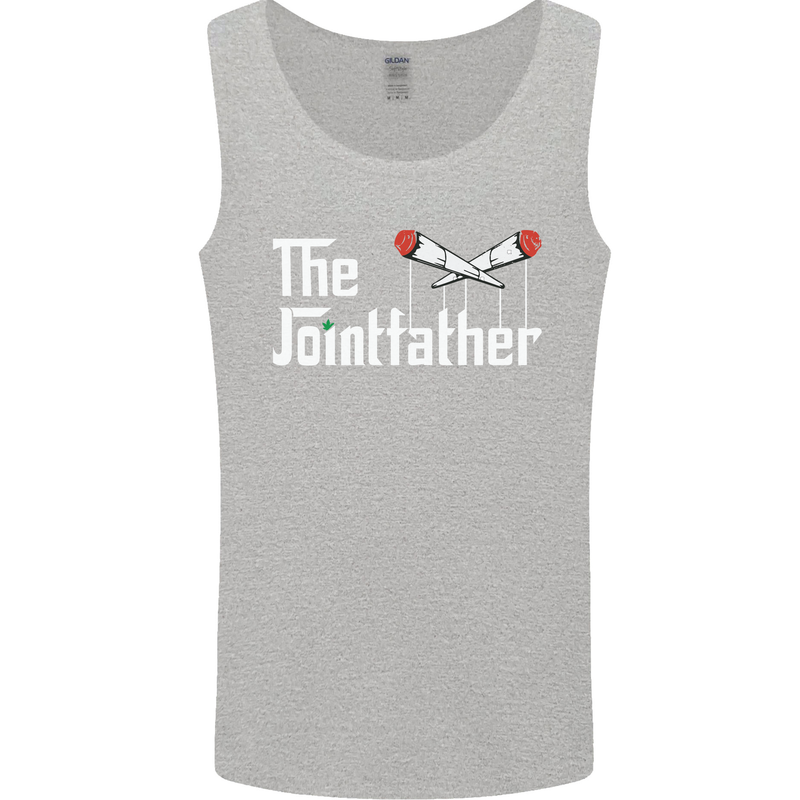 The Pot Father Funny Weed Drugs Cannabis Mens Vest Tank Top Sports Grey