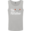 The Pot Father Funny Weed Drugs Cannabis Mens Vest Tank Top Sports Grey