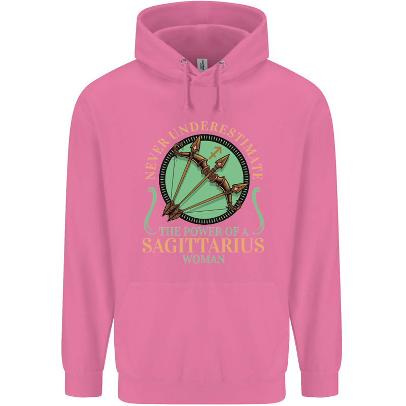 The Power of Sagittarius Woman Star Sign Mens 80% Cotton Hoodie Azelea