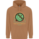 The Power of Sagittarius Woman Star Sign Mens 80% Cotton Hoodie Caramel Latte