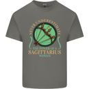 The Power of Sagittarius Woman Star Sign Mens Cotton T-Shirt Tee Top Charcoal