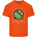 The Power of Sagittarius Woman Star Sign Mens Cotton T-Shirt Tee Top Orange