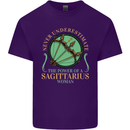 The Power of Sagittarius Woman Star Sign Mens Cotton T-Shirt Tee Top Purple