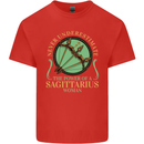 The Power of Sagittarius Woman Star Sign Mens Cotton T-Shirt Tee Top Red