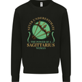 The Power of Sagittarius Woman Star Sign Mens Sweatshirt Jumper Black