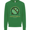 The Power of Sagittarius Woman Star Sign Mens Sweatshirt Jumper Irish Green