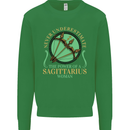 The Power of Sagittarius Woman Star Sign Mens Sweatshirt Jumper Irish Green