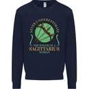 The Power of Sagittarius Woman Star Sign Mens Sweatshirt Jumper Navy Blue