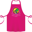 The Power of a Aquarius Woman Star Sign Cotton Apron 100% Organic Pink