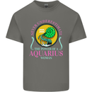The Power of a Aquarius Woman Star Sign Kids T-Shirt Childrens Charcoal